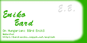 eniko bard business card